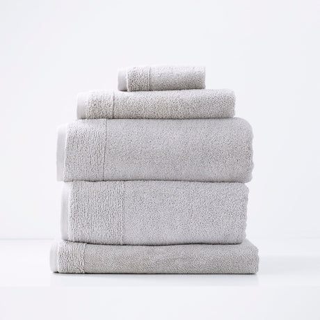 Renee Taylor Aireys 650 GSM Zero Twist Cotton Towels - Vapour (Bath, Hand & Face Towel/Bath Sheet & Bath Mat)