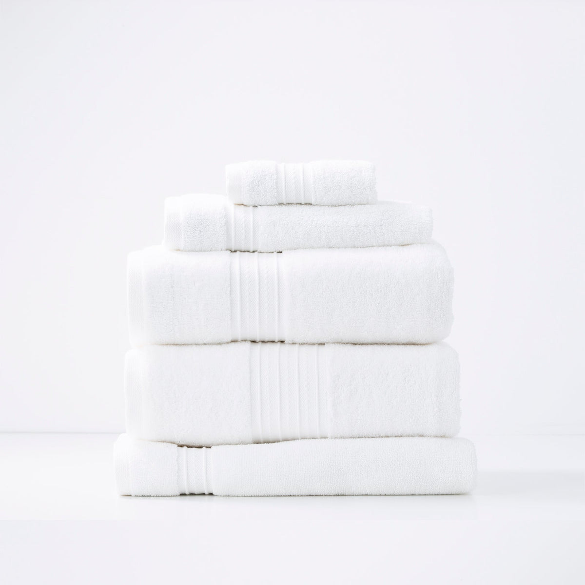 Renee Taylor Brentwood 650 GSM Low Twist Cotton Bath Towel Set - Bright (2 to 14 Piece Packs)