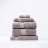 Renee Taylor Brentwood 650 GSM Low Twist Cotton Bath Towel Set - Whisper (2 to 14 Piece Packs)