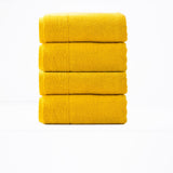 Renee Taylor Aireys 650 GSM Zero Twist Cotton Bath Towel Set - Spice (2 to 14 Piece Packs)