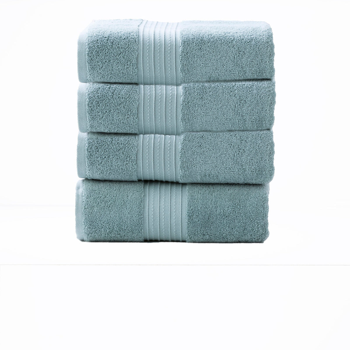 Renee Taylor Brentwood 650 GSM Low Twist Cotton Bath Towel Set - Grey Mist (2 to 14 Piece Packs)