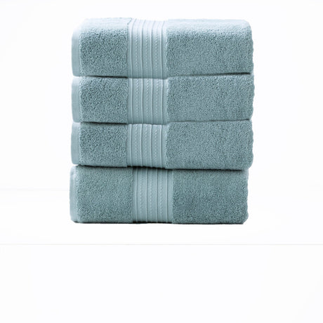 Renee Taylor Brentwood 650 GSM Low Twist Cotton Bath Towel Set - Grey Mist (2 to 14 Piece Packs)