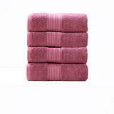 Renee Taylor Brentwood 650 GSM Low Twist Cotton Bath Towel Set - Rosebud (2 to 14 Piece Packs)