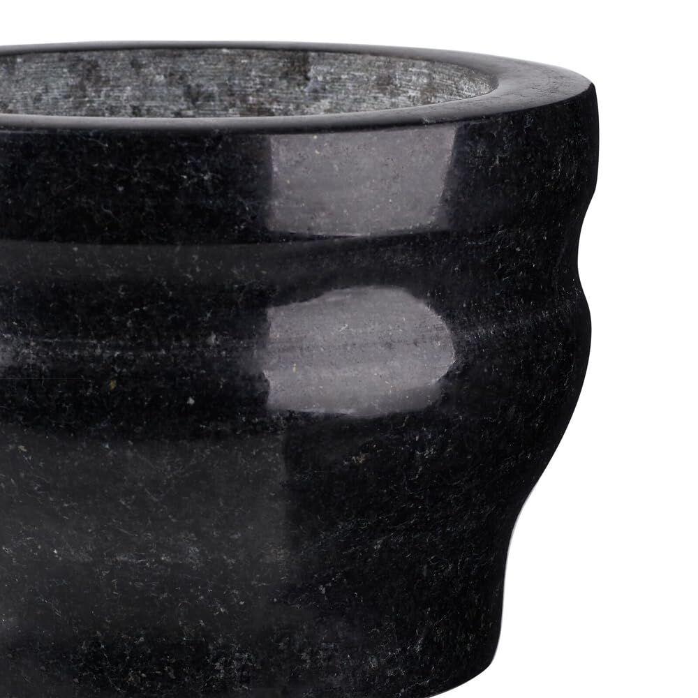 Cole & Mason 14cm Granite Mortar and Pestle Herb Spice Grinder in Black