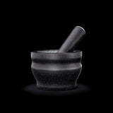Cole & Mason 14cm Granite Mortar and Pestle Herb Spice Grinder in Black