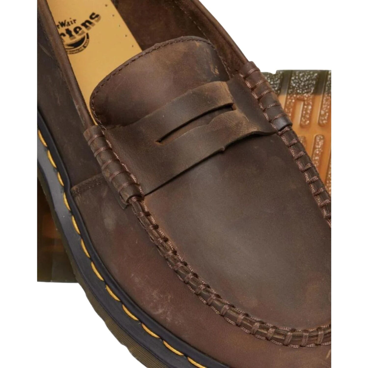 Dr. Martens Penton Loafer Crazy Horse Leather Goodyear Welt AirWair Sole in Dark Brown