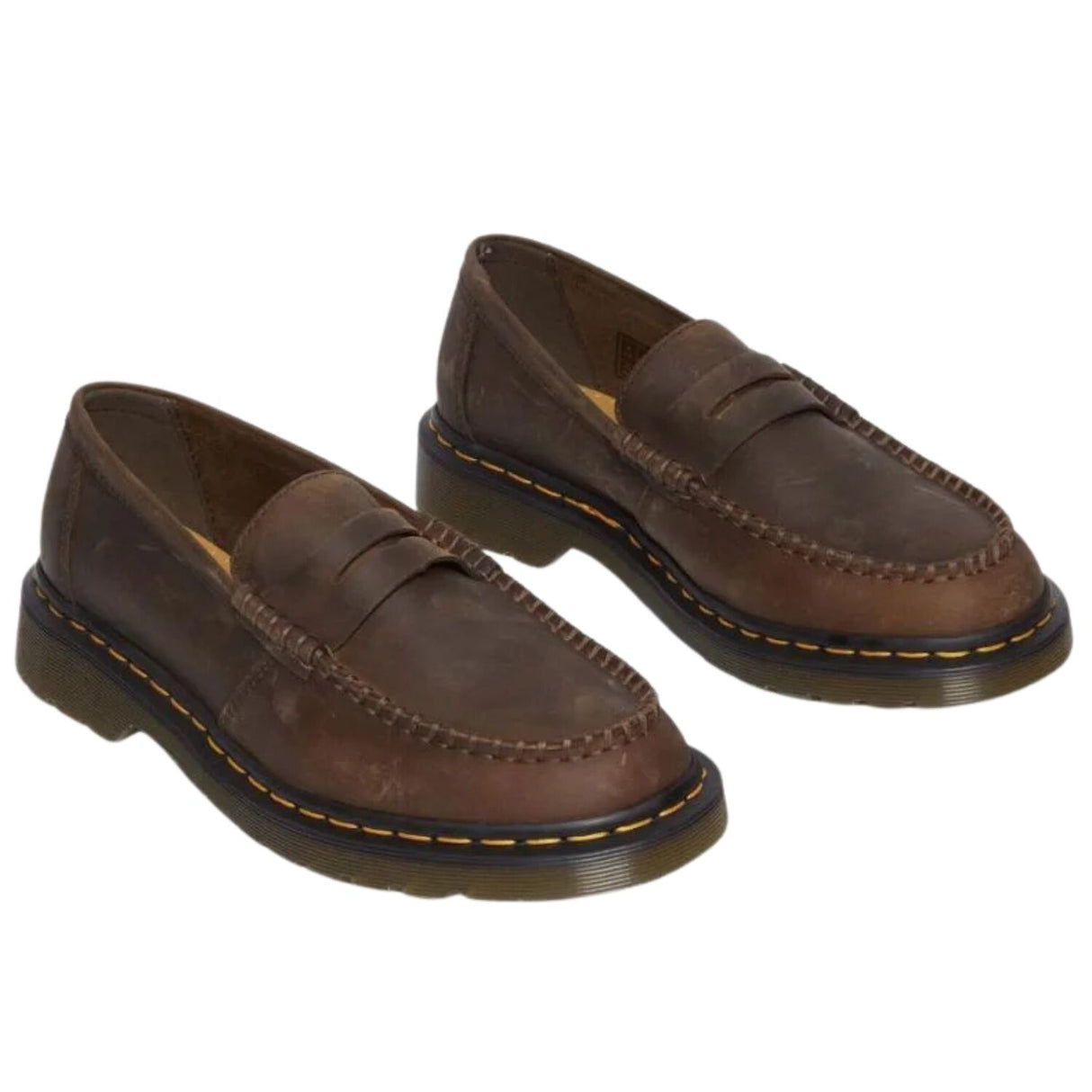 Dr. Martens Penton Loafer Crazy Horse Leather Goodyear Welt AirWair Sole in Dark Brown