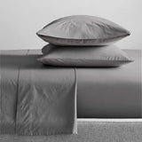 Renee Taylor 300TC Organic Cotton Sheet Set - Steel Grey (GOTS Certified)