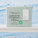 Renee Taylor 300TC Organic Cotton Sheet Set - Sage (GOTS Certified)