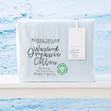 Renee Taylor Kids 300TC Organic Cotton Sheet Set - Baby Blue (GOTS Certified)