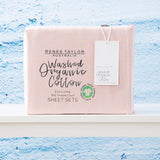 Renee Taylor 300TC Organic Cotton Sheet Set - Sepia Rose (GOTS Certified)