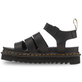 Dr. Martens Blaire 3 Strap Sandals (Athena Leather Shoes) - Black