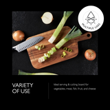 Cole & Mason Barkway Acacia Chopping & Serving Board - Small (D42.2 x W21.2 x H2.2cm)