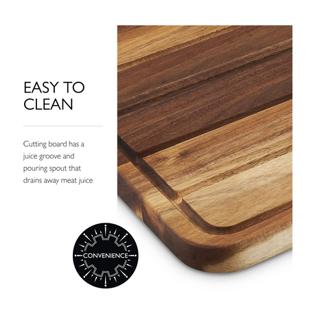 Cole & Mason Berden Acacia Carving Cutting Chopping Serving Board