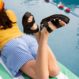 Dr. Martens Voss II Athena Sandals (Leather Adjustable Straps) - Black