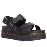 Dr. Martens Voss II Sandals Athena Leather Adjustable Straps EVA Sole in Black