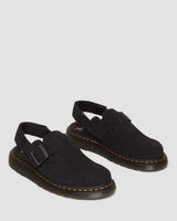 Dr. Martens Jorge II Sling Back Clogs (Suede Slip On Sandals) - Black