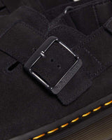 Dr. Martens Jorge II Sling Back Clogs (Suede Slip On Sandals) - Black