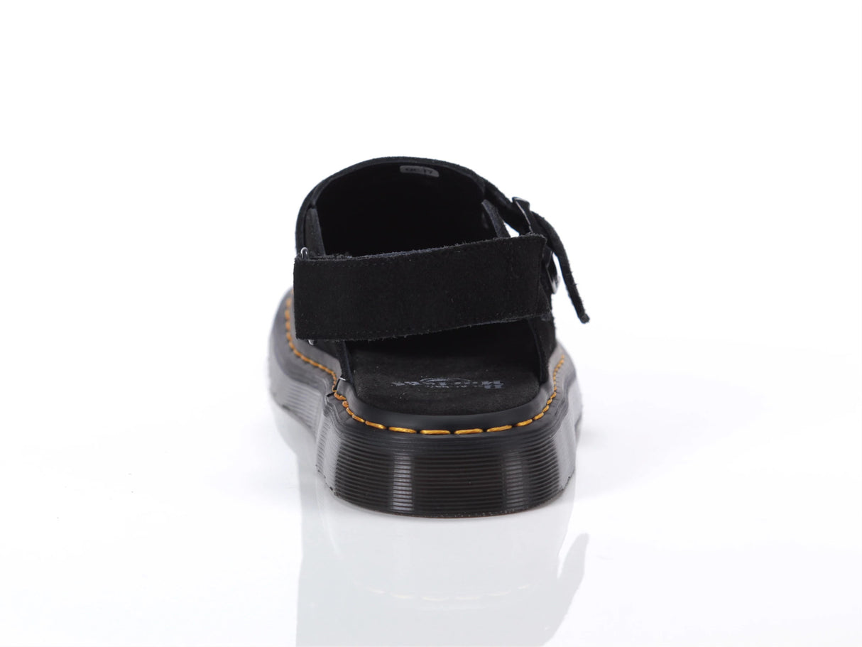Dr. Martens Jorge II Sling Back Shoes Sandals Slip On in Black Suede