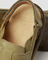 Dr. Martens Jorge II Sling Back Clogs (Nubuck Slip On Sandals) - Olive