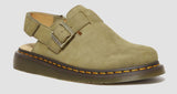 Dr. Martens Jorge II Sling Back Clogs (Nubuck Slip On Sandals) - Olive