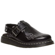 Dr. Martens Womens Jorge II Gothic Americana Leather Slingback Mules - Black (Clogs/Sandals)