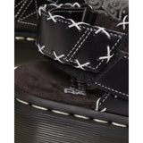 Dr. Martens Womens Jorge II Gothic Americana Leather Slingback Mules - Black (Clogs/Sandals)