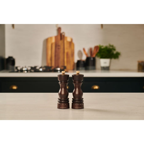 Cole & Mason London Grind Select Salt & Pepper Mill Gift Set – Chocolate Wood