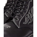 Dr. Martens 1460 Gothic Americana Leather Boots (8 Eye Lace Up) - Wanama Black
