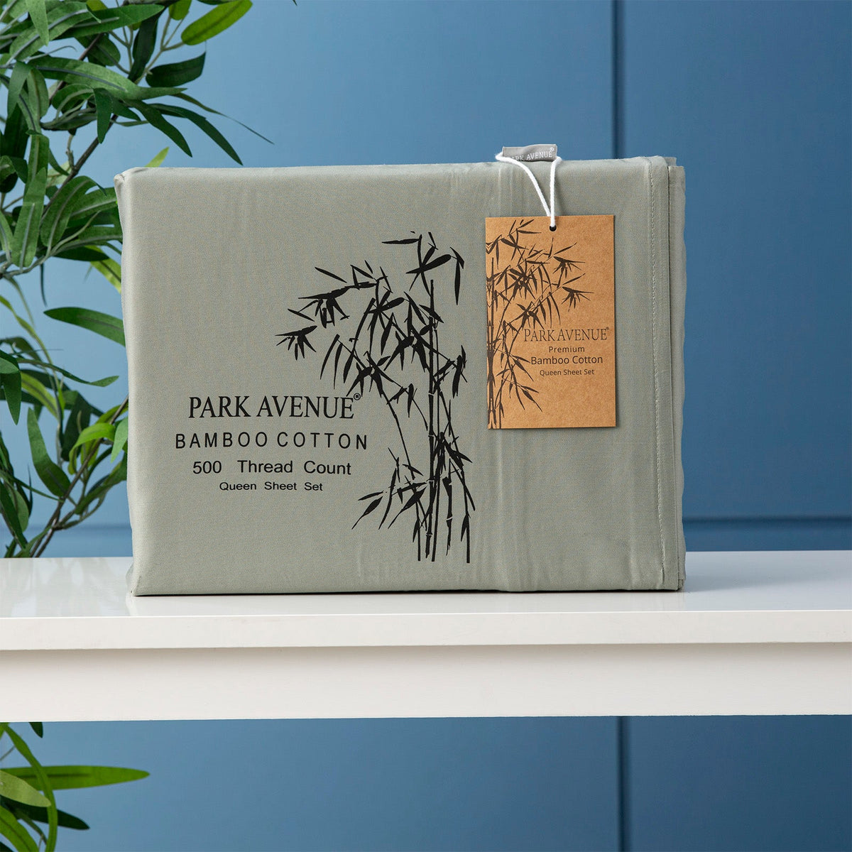 Park Avenue 500TC Natural Bamboo Cotton Kids Bed Sheet Set - Jade (Anti-Wrinkle Satin Finish)