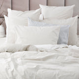 Renee Taylor Portofino Yarn Dyed Vintage Washed Cotton Quilt Cover Set - Moon Mist