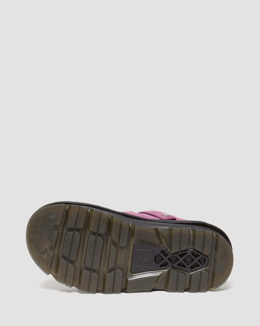 Dr. Martens Zebzag Mule Clog Slide Suede Slip On in Muted Purple