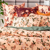 Renee Taylor Secret Garden 300TC Cotton Quilt Cover Set (OEKO-TEX Certified)