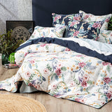 Renee Taylor Veronica 300TC Cotton Reversible Quilt Cover Set (OEKO-TEX Certified)