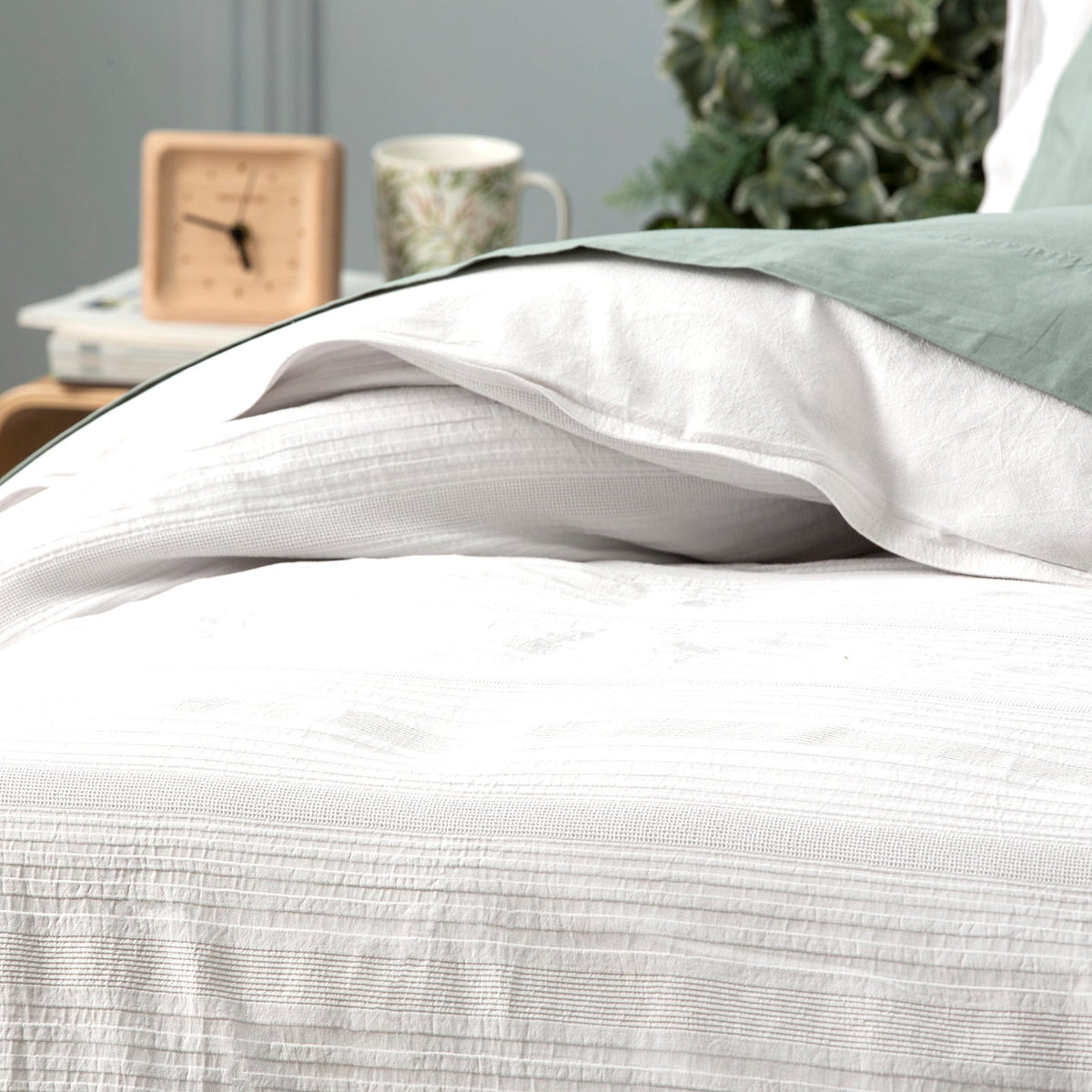 Renee Taylor Finley Washed Textured Cotton Quilt Cover Set