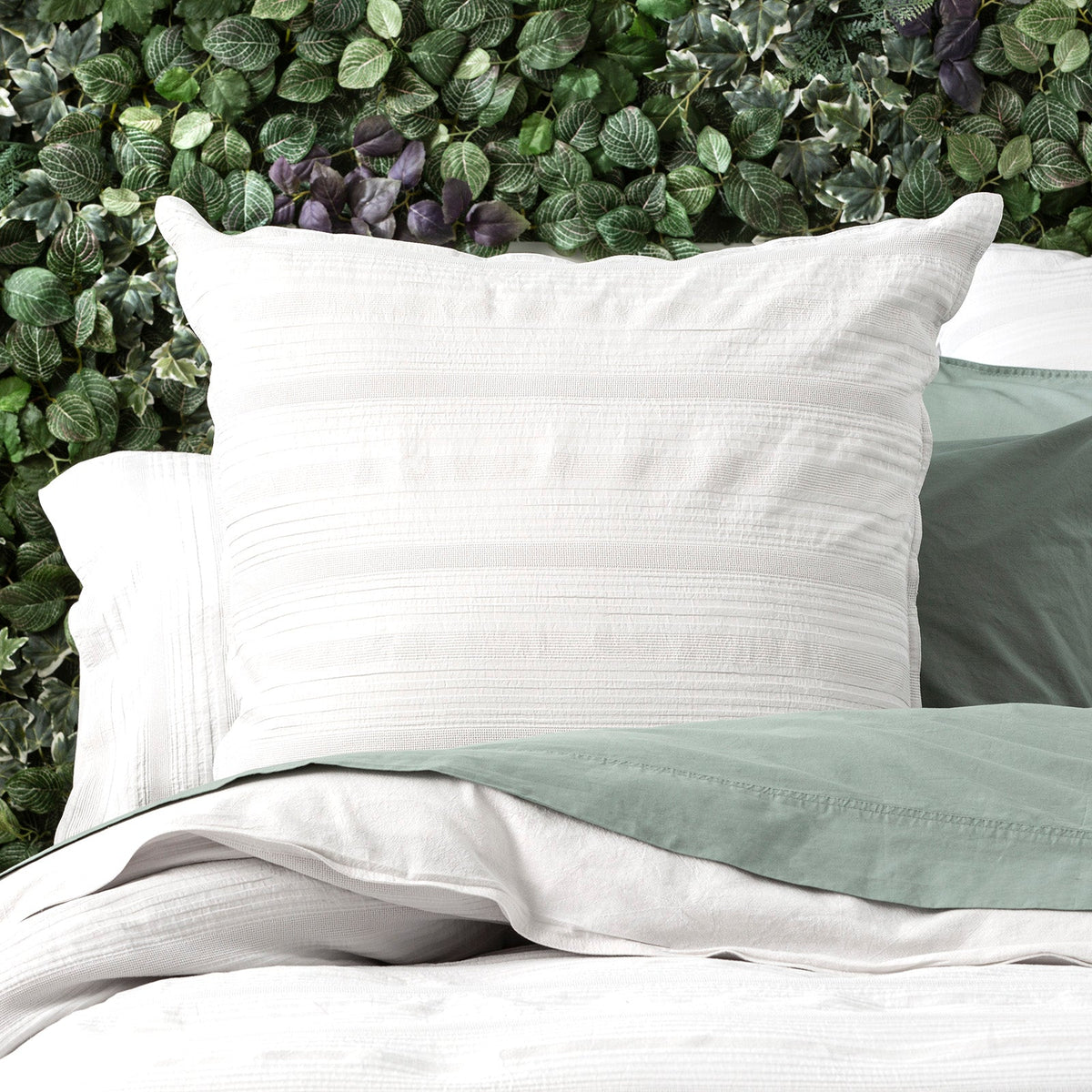 Renee Taylor Finley Washed Textured Cotton Quilt Cover Set