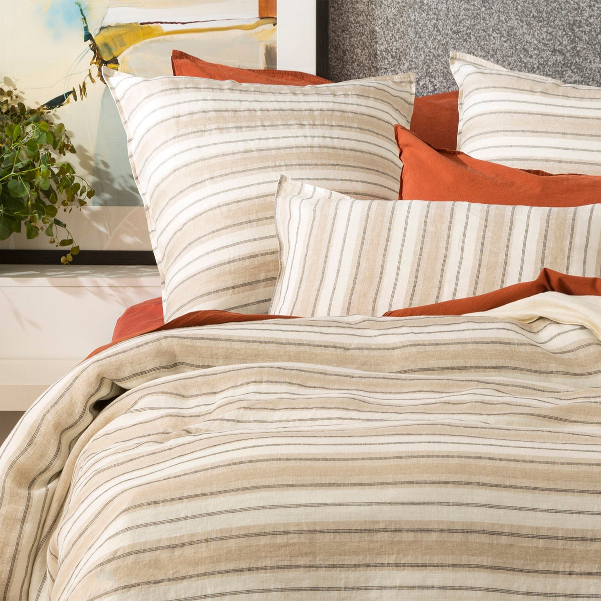 Renee Taylor Bardot Pre-Washed French Linen Quilt Cover Set