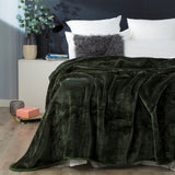 Renee Taylor Heavy Weight Acrylic Mink Blanket - Jade (220 x 240cm)