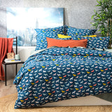 Renee Taylor European Vintage Washed Printed Cotton Quilt Cover Set - Novelty (OEKO-TEX Certified)