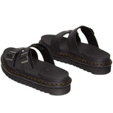 Dr. Martens Myles Athena Sandals (Lightweight Leather Slides) - Black