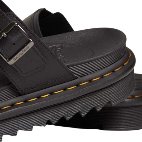 Dr. Martens Myles Athena Sandals (Lightweight Leather Slides) - Black