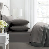 Renee Taylor Premium 1000TC Egyptian Cotton Bed Sheet Set - Pewter