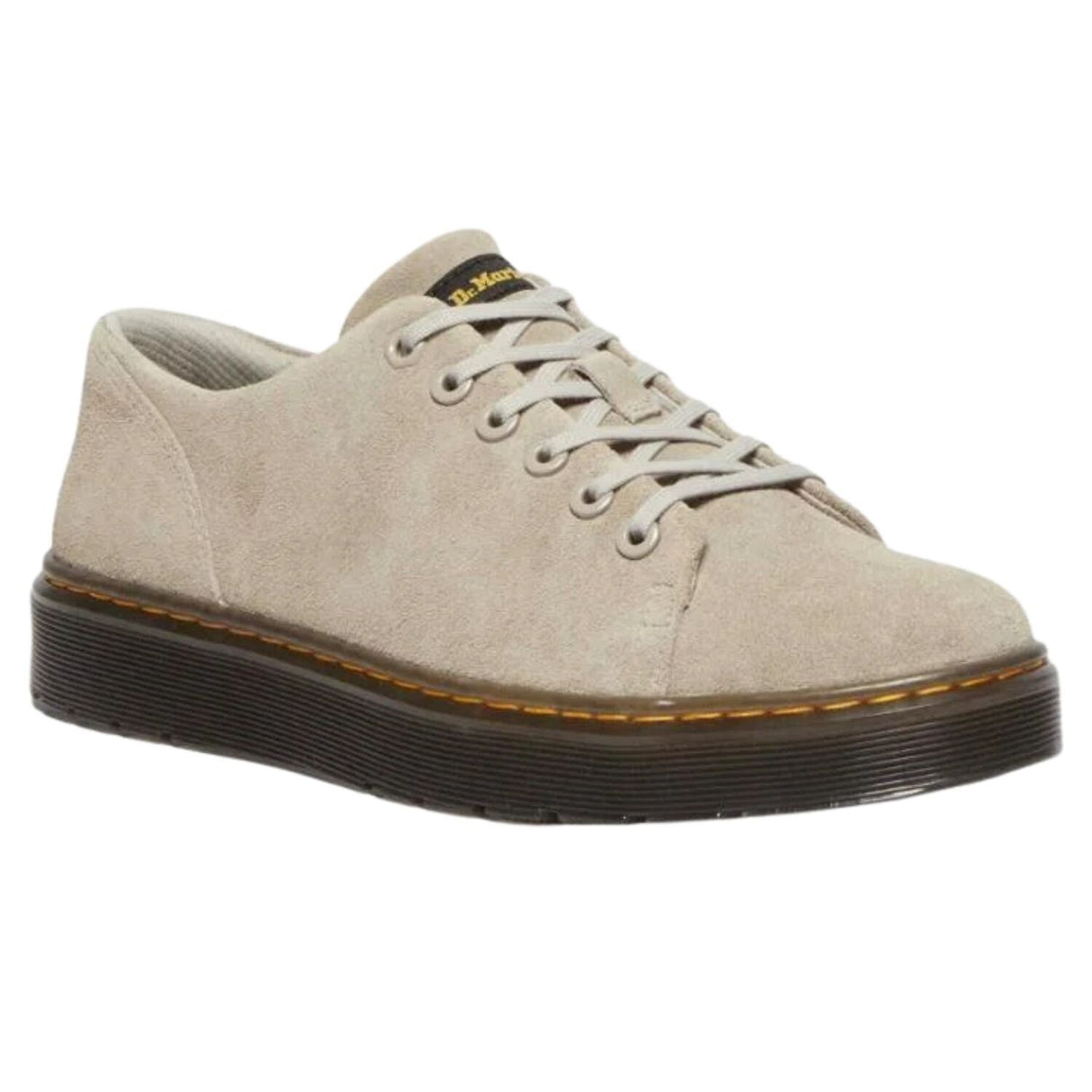 Dr. Martens Dante Suede Shoes (Classic Lace Up) - Warm Stone Bronx