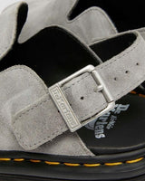 Dr. Martens ZebZag Suede Mule Sandals (Slip On Shoes) - Grey