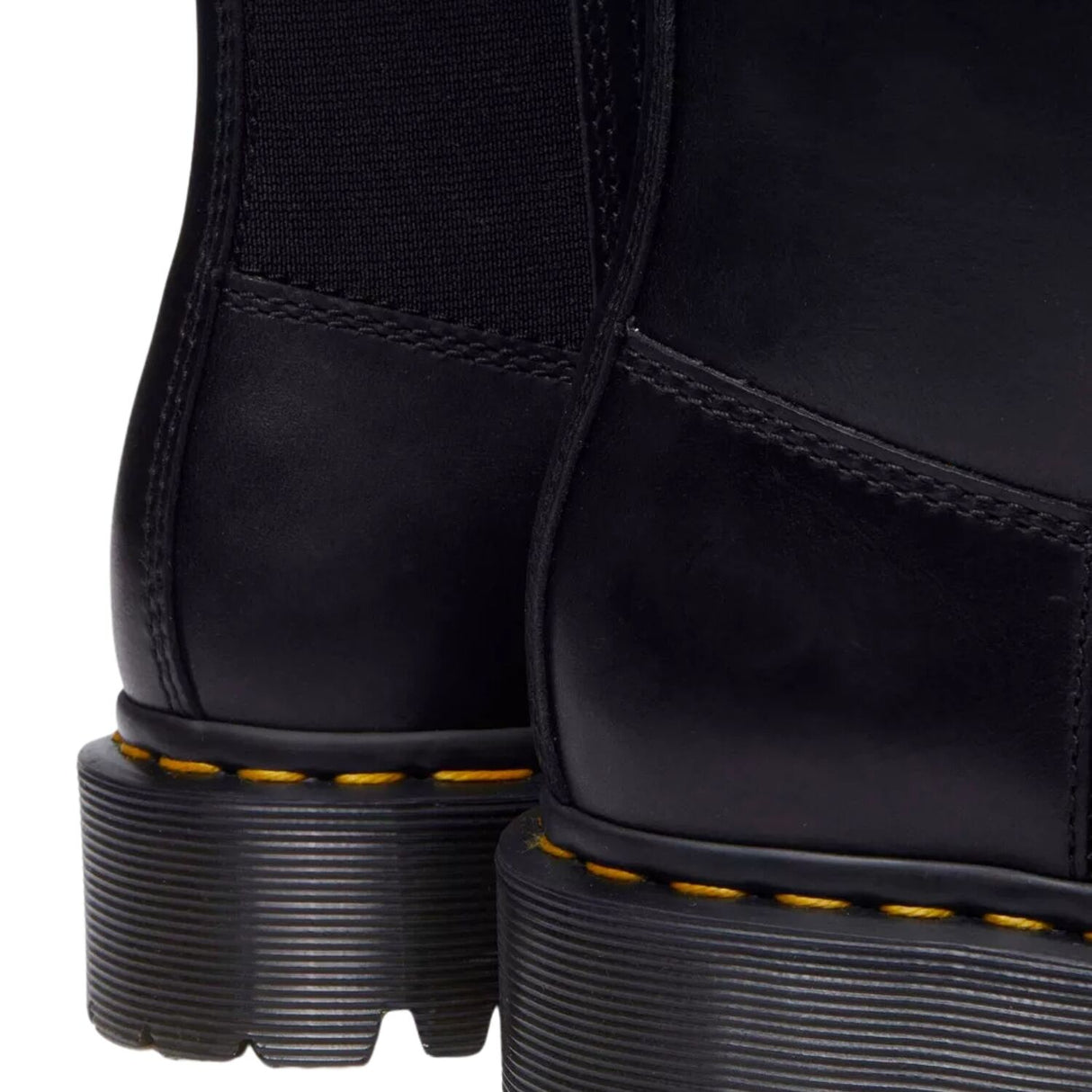 Dr. Martens Amaayah Hi Riding Boots Orleans Leather Tall Bex Sole Square Toe in Black