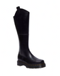 Dr. Martens Amaayah Hi Riding Boots Orleans Leather Tall Bex Sole Square Toe in Black - UK 7