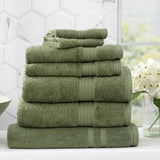 Renee Taylor Stella 650 GSM Bamboo Cotton Bath Towel Set - Jade (2 to 14 Piece Packs)