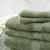 Renee Taylor Stella 650 GSM Bamboo Cotton Towels - Jade (Bath, Hand & Face Towel/Bath Sheet & Bath Mat)