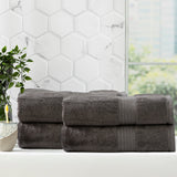 Renee Taylor Stella 650 GSM Bamboo Cotton Bath Towel Set - Charcoal (2 to 14 Piece Packs)