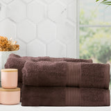 Renee Taylor Stella 650 GSM Bamboo Cotton Bath Towel Set - Cocoa (2 to 14 Piece Packs)